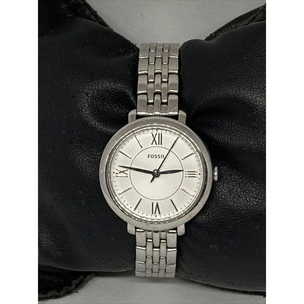 Fossil ES3757 Women Silver Stainless Steel Analog Dial Quartz Wrist Watch JK760